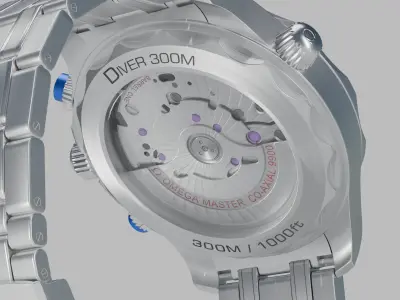 Omega Seamaster Diver 300M Wristwatch 3D model