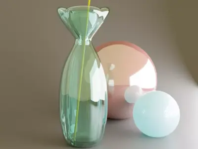 FLOWER VASE Low-poly 3D model