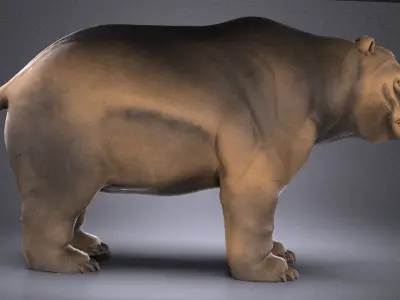 Wallstreet Bear Sculpture 3D model