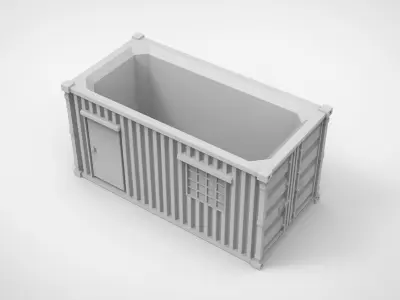 container pattern vase 3D print model