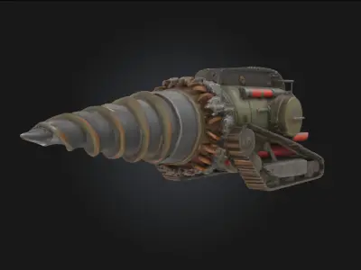 Subterranean Drill Machine  Engineered for the Depths 3D model