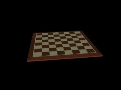 Chess Board Low-poly 3D model