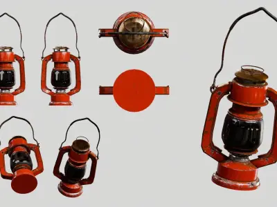 Old lantern Game Assets item12 3D model