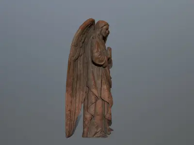 Angel Statue 04 Low-poly 3D model