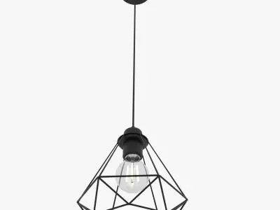 Diamond Shape Hanging Light 3D model