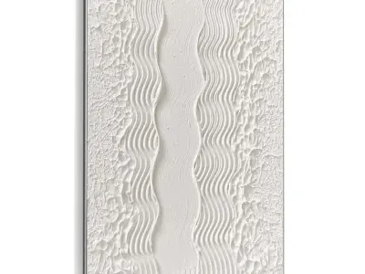 Plaster Two Photo Frame 460 Low-poly 3D model