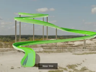 Water Slide 3D models 3D Model Pack order