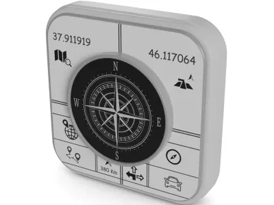 External GPS 3D model