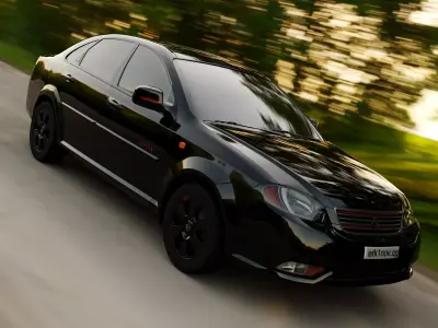 Gentra RedLine 2015 Low-poly 3D model