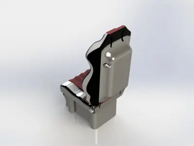 Truck Seat with Toilet 3D model