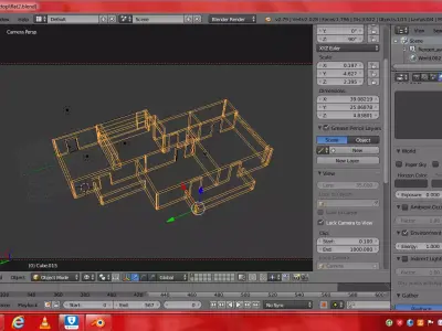 MODERN INDIAN FLAT Low-poly 3D model