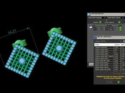 Jewelry Earring 3D print model