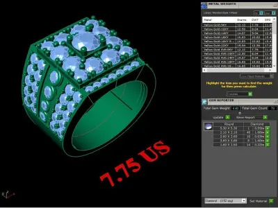 Luxury Men Rings Designs 4MR066 3D print model