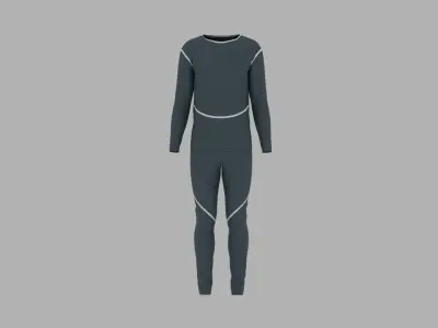 Sport Suit Low-poly 3D model