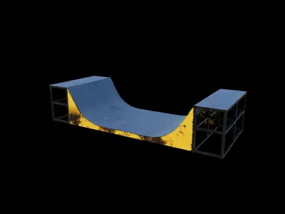  Huge Skate Pipe 3D model