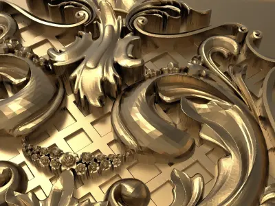  decorative pattern ready for 3D printing 3D model 227