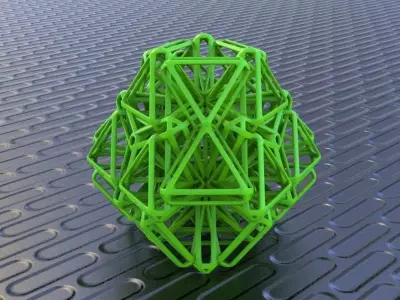 BRO WOVEN TETRAHEDRON 3D print model