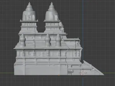 Old Hindu Temple 3D Model Pack  Stylized Realism Low-poly 3D model