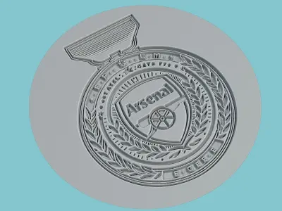 Arsenal FC Medallion Football 3D print model