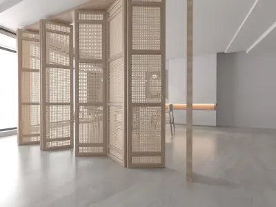 Dinning room 3D and rendering 3D model