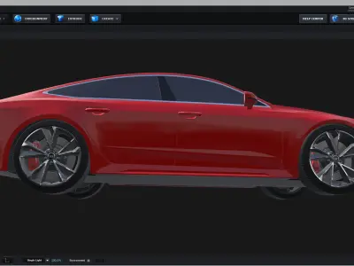 E3D - Audi RS7 Sportback  3D model