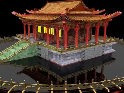 Chinese House 3D model 3