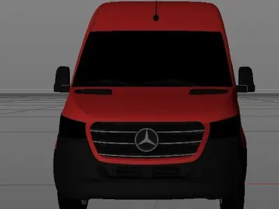 Van mercedes benz sprinter 3D model