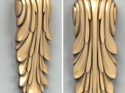 Decor vertical 018 3D model