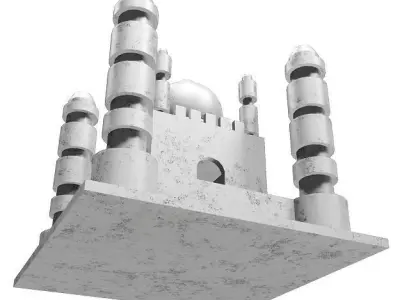 Ceramic Architecture Castle 3D model