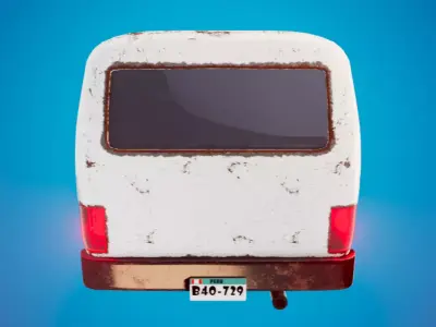 Cartoon pirate combi 3D model