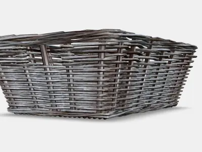 BYHOLMA Panier Low-poly 3D model