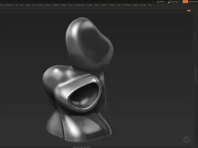 Modern Abstract Decorative sculpture 3d print model 33 3D print model