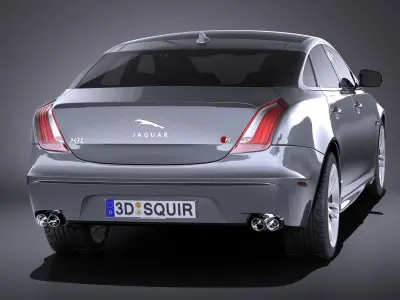 Jaguar XJR 2015 VRAY 3D model