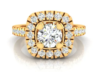 Ring M173 The luxury female ring with gems wedding 3D print model