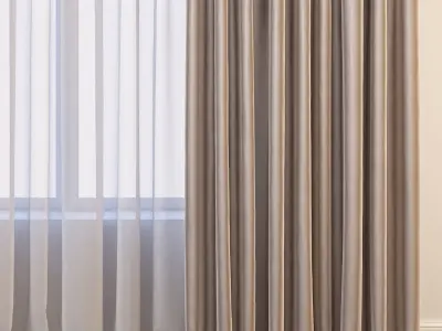 Set 21 Curtains 3D model
