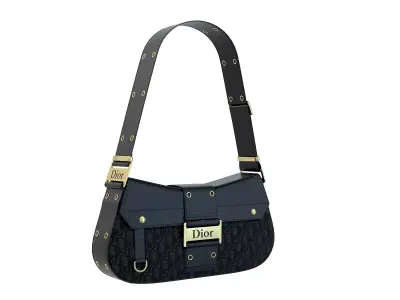 Dior Street Chic Bag Black Print 3D model