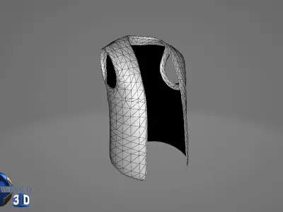 Worker Vest Safety Vest Collection Pack Lowpoly 3D Model  Low-poly 3D model