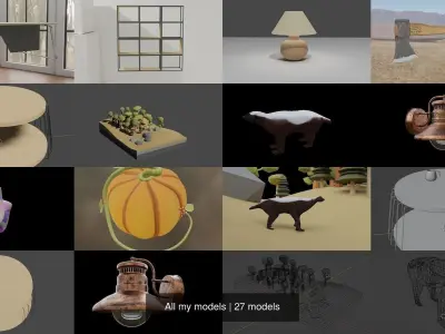 All my models 3D Model Collection