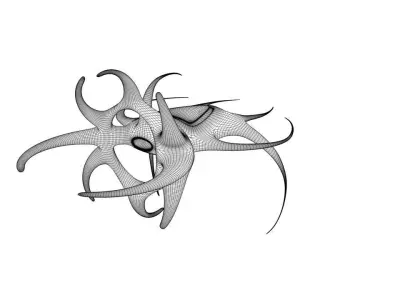 Alien Attack Fighter Free 3D model