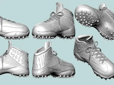 Nike Zoom Code Elite Destroyer Football Cleats  3D print model