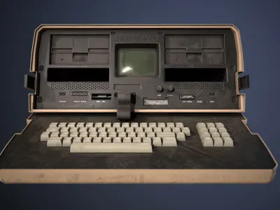 Osborne 1 old computer Low-poly 3D model