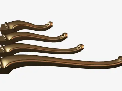 Carved decor ornament for cnc 3D model