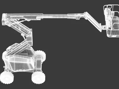 JLG H340AJ Hybrid Articulating Boom Lift 3D model