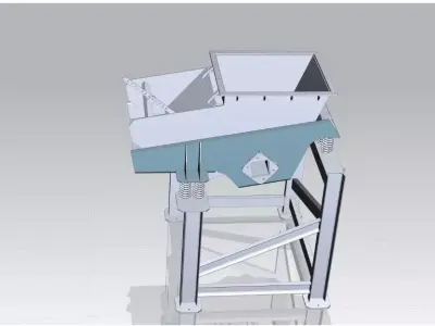 agricultural crusher Low-poly 3D model