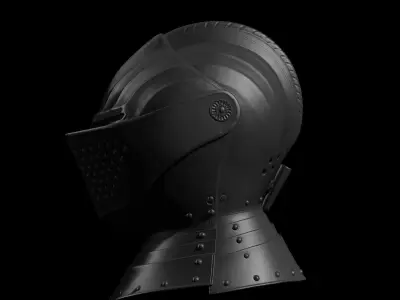 Medieval Helmet IV 3D print model