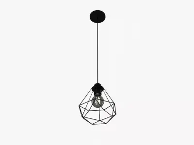 Diamond Shape Hanging Light 3D model