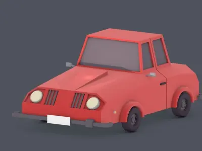 Low Poly Car Pack Free low-poly 3D model buy