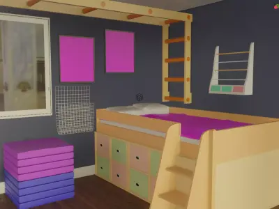 Child room Free 3D model