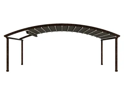 Motorized Pergola 4 rust 2 3D model