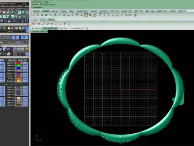 Delicate jeweled bangle bracelet 3D print model